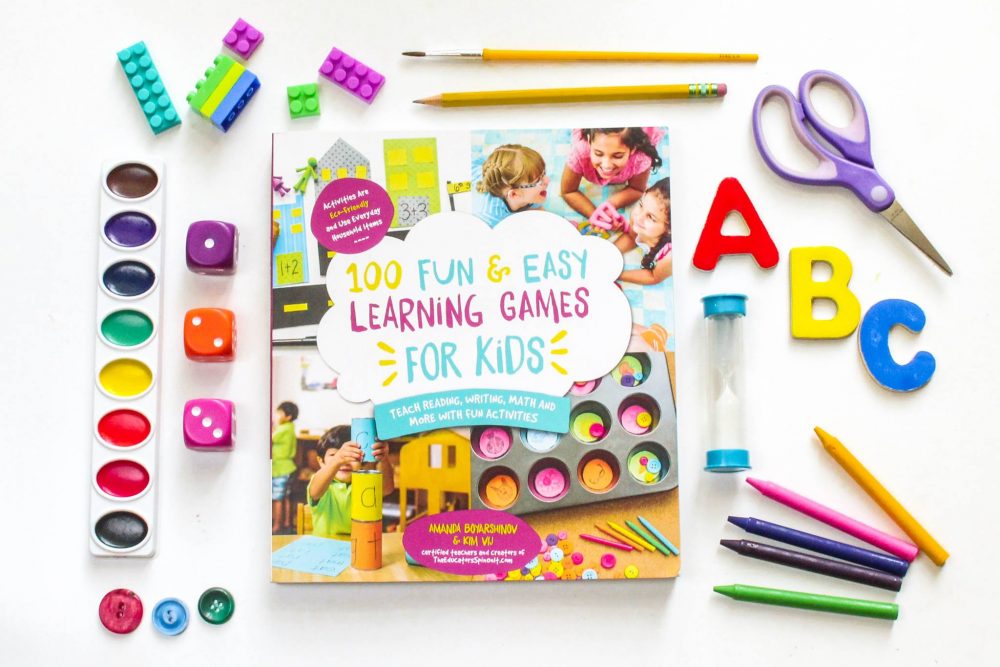 100 Fun and Easy Learning Games Promotion with supplies - The Educators' Spin On It 100 Fun and Easy Learning Games for Kids with learning materials