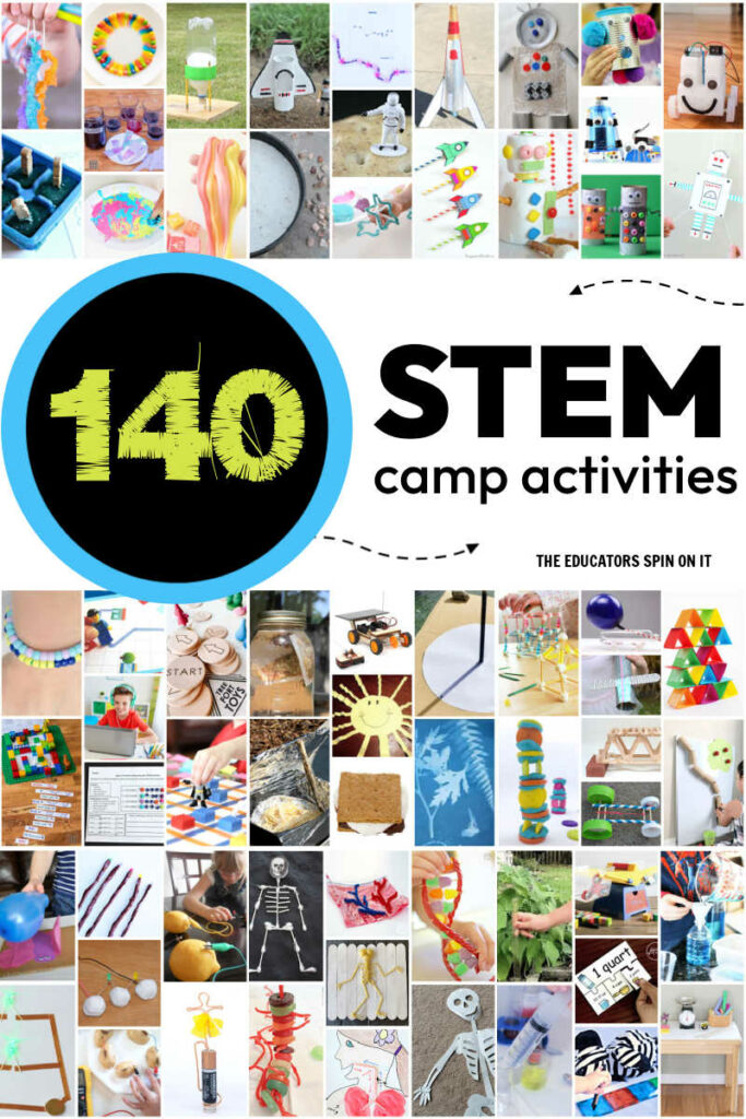 140-STEM-camp-activities-for-kids - The Educators' Spin On It 140+ STEM Camp Activities for kids this summer. STEM Themed Activities, Books and Educational Toys for 10 Different Themed STEM Camps