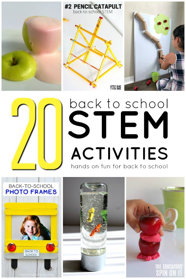 20-back-to-school-stem-activities-for-kids - The Educators' Spin On It back to school themed stem activities for kids