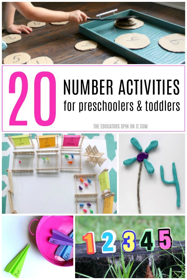 20 Number Activities for preschoolers and toddlers - The Educators' Spin On It 20 Number Activities for preschoolers and toddlers