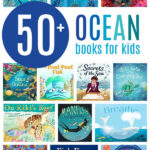 A collection of 50+ Ocean Books for Kids plus activity ideas