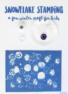 75 Snowflake Stamping - The Educators' Spin On It Snowflake stamping - the perfect winter craft for kids of all ages