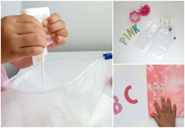 ABC Writing Sensory Bag inspired by Pinkalicious - The Educators' Spin On It ABC Writing Sensory Bag Inspired by Pinkalicious