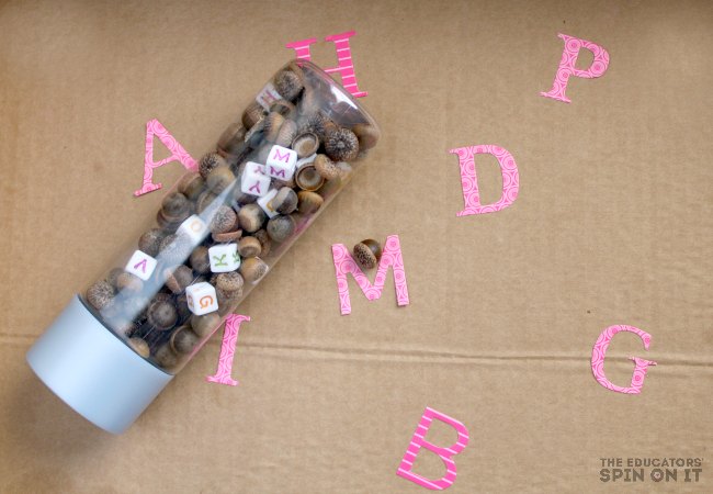 Acorn Themed Alphabet Game for Preschoolers - The Educators' Spin On It Acorn Themed Alphabet Game for Preschoolers