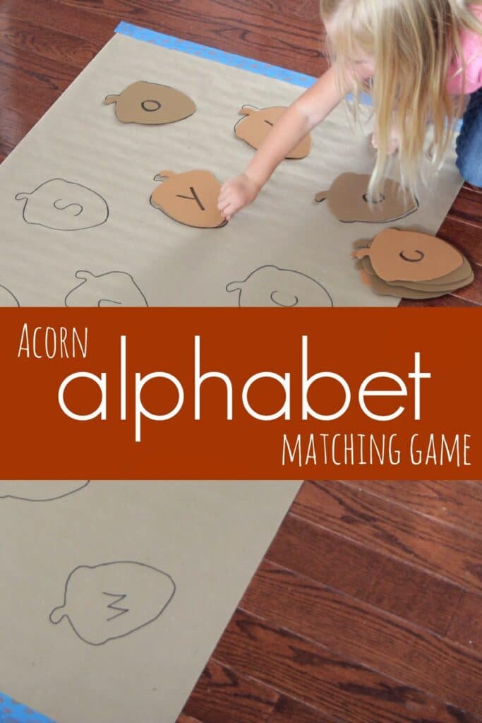 acorn2Balphabet2Bmatching2Bgame - The Educators' Spin On It Acorn alphabet matching game