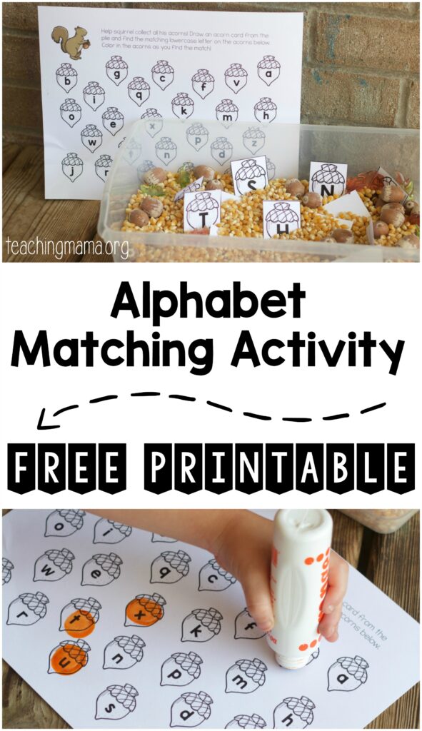 alphabet-matching-activity-pin - The Educators' Spin On It Alphabet Matching Game