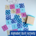 Alphabet Quilt Activity for Kids inspired by Llama Llama Red Pajama