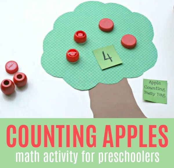 Apple Themed Activity for Preschooler with Counting Apples Game - The Educators' Spin On It Apple Themed Activity for Preschooler with Counting Apples Game