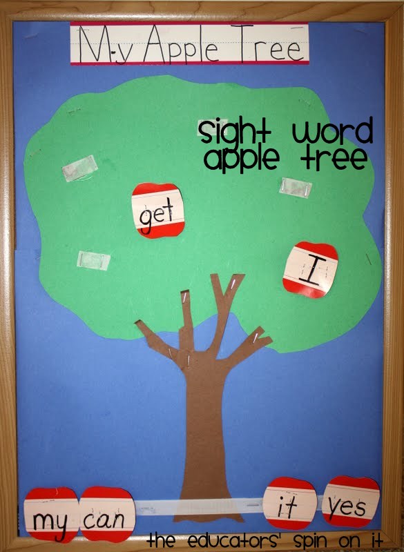 apple%2B2.jpg - The Educators' Spin On It Apple Tree Sight Word Game