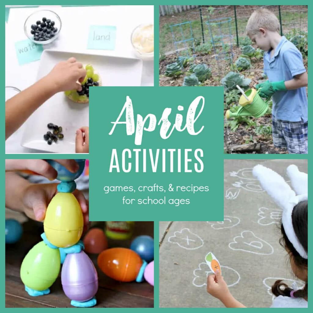 april-activities-for-elementary-school-ages- - The Educators' Spin On It April Activities for Kids After School plus free activity calendar