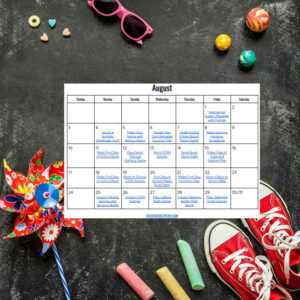August Activity Calendar 2025