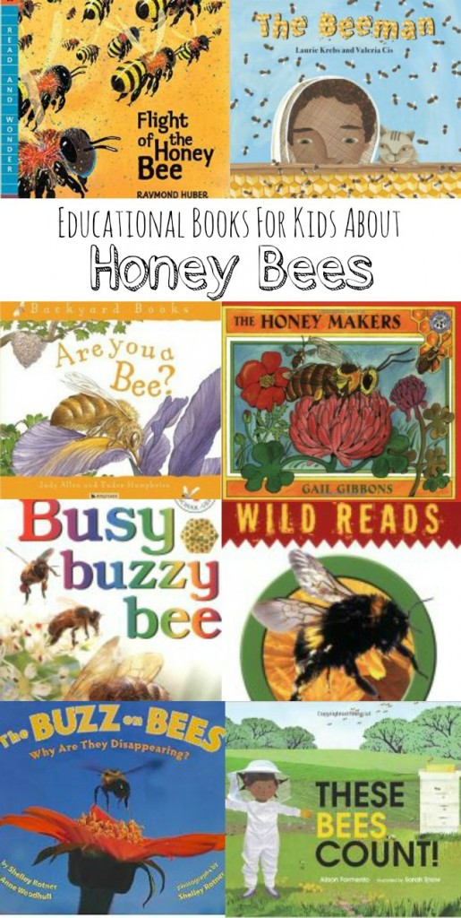 Bee%2Bbooks%2Bfor%2Bkids.jpg - The Educators' Spin On It Honey Bee Books for Kids: A collection of non-fiction readers to explore the amazing path of these pollinators