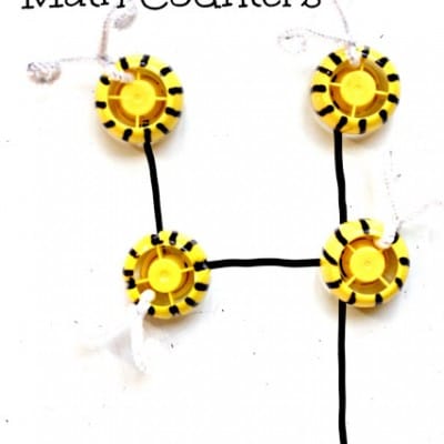 ECO Friendly Math Games | DIY Bee Math Counters