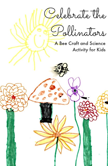 bee%2Bcraft.jpg - The Educators' Spin On It A bee craft and science activity for kids to learn about pollination