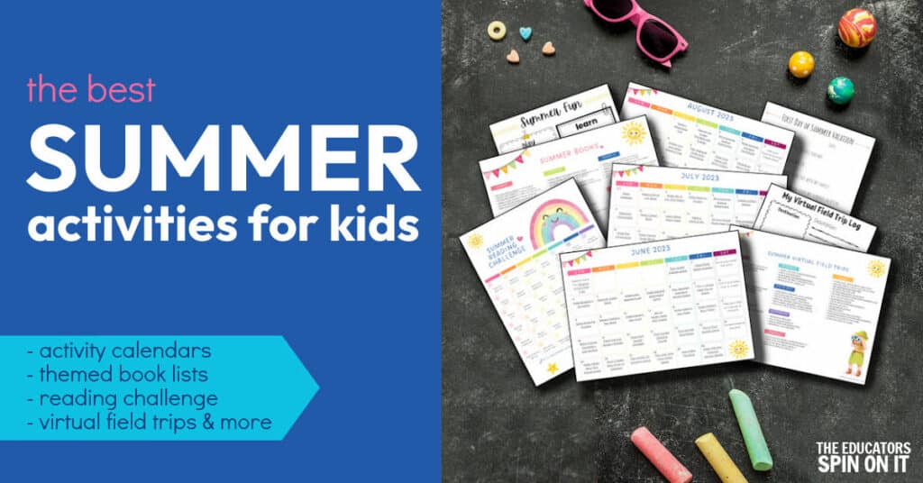 best-summer-activities-for-kids-bundle - The Educators' Spin On It The Best Summer Activities for Kids Bundle Set