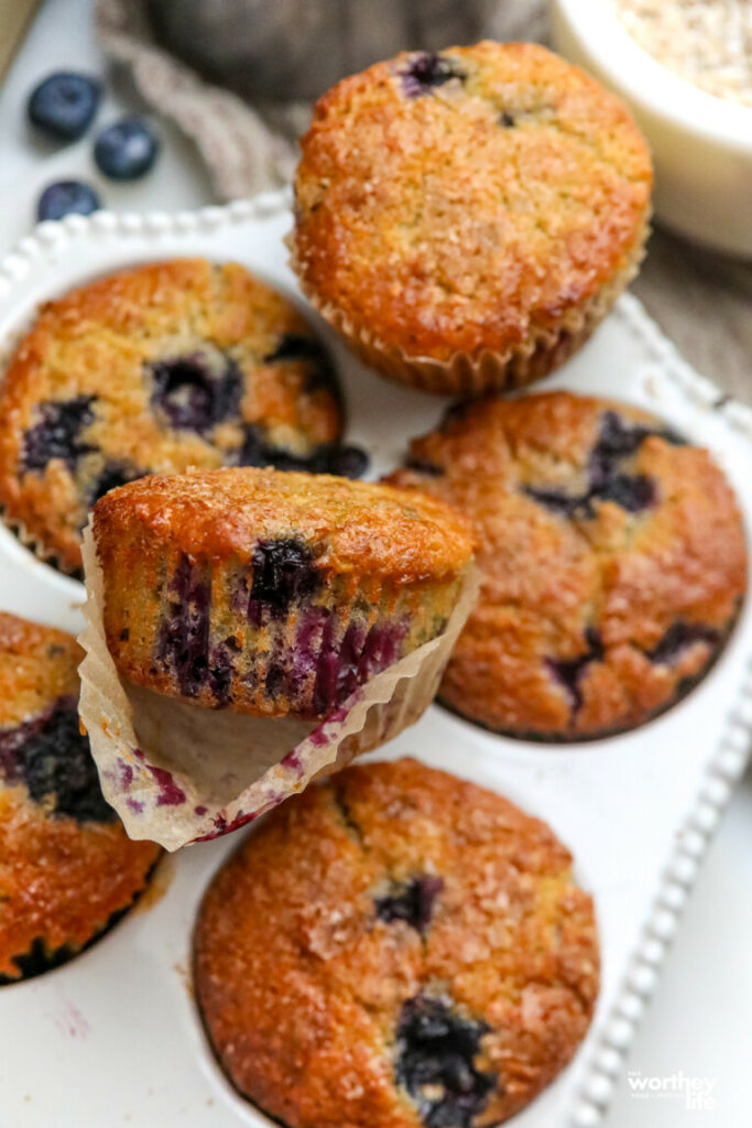 blueberry-oatmeal-muffins-24-768x1152 - The Educators' Spin On It Blueberry Oatmeal Muffins Recipe