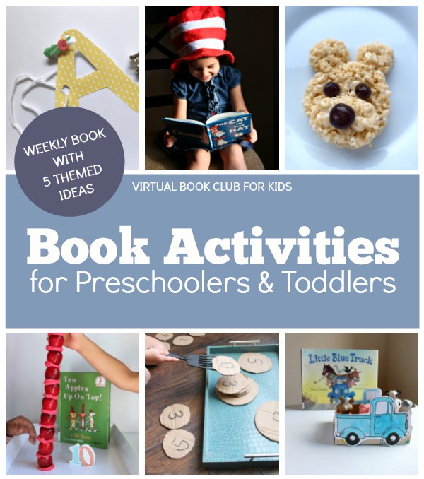 Book activities for preschoolers and toddlers at the Virtual Book Club for Kids - The Educators' Spin On It Book activities for preschoolers and toddlers at the Virtual Book Club for Kids