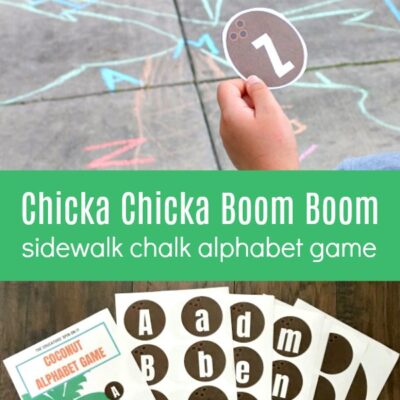 Sidewalk Chalk Chicka Chicka Boom Boom Alphabet Game
