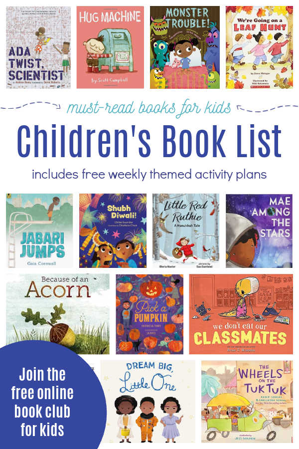 childrens-book-list-2023-2024 - The Educators' Spin On It Virtual Book Club for Kids Book List and Themes.