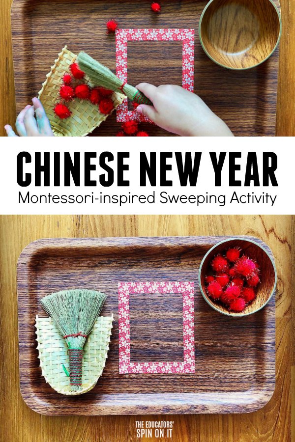 chinese-new-year-montessori-sweeping-activity - The Educators' Spin On It Chinese New Year Montessori Sweeping Activity for Preschoolers