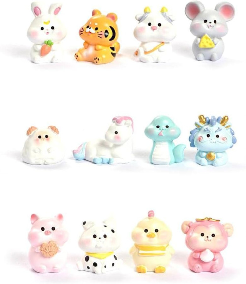 Chinese-Zodiac-Resin-Ornaments-Miniature-Figurine - The Educators' Spin On It