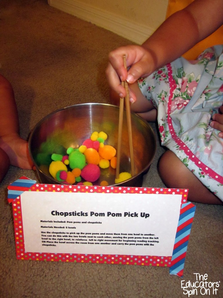 Chopstick+Pom+Pom+Pick+Up.jpg - The Educators' Spin On It Chopstick Pom Pom Pick Up Activity