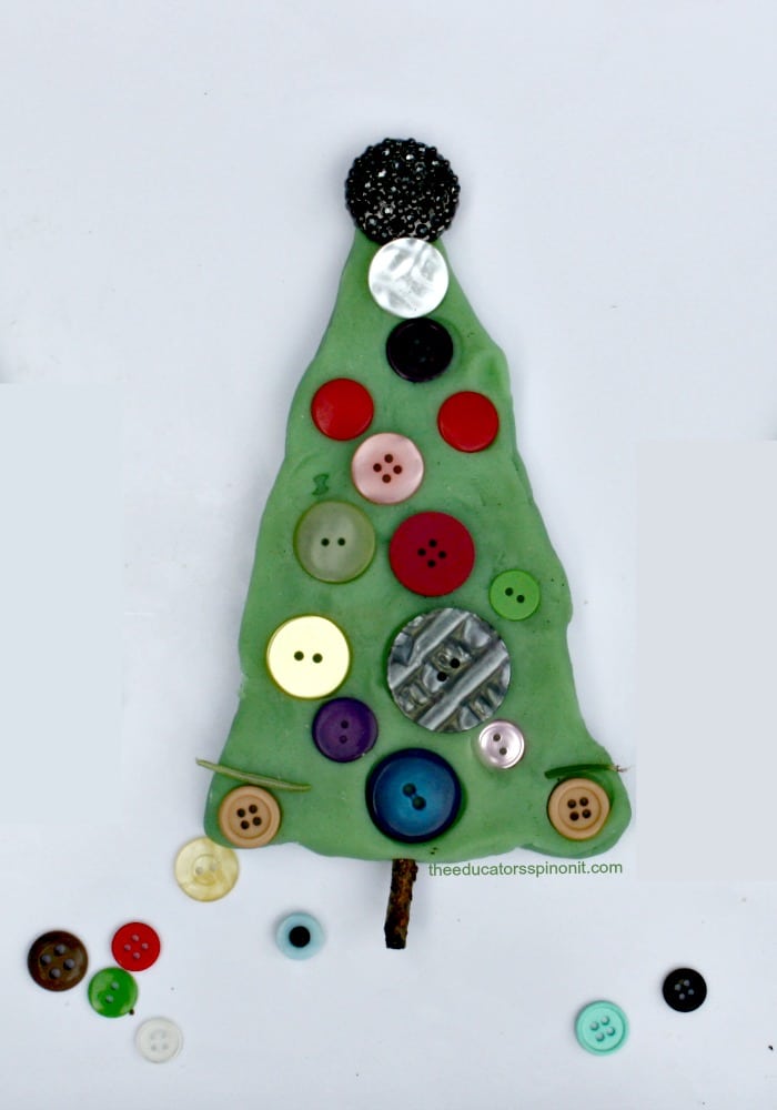 Christmas%2BTree%2Bplaydough.jpg - The Educators' Spin On It Playdough Christmas Tree Activity for Fine Motor Skills