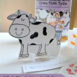 Click Clack Moo Activity featuring shapes