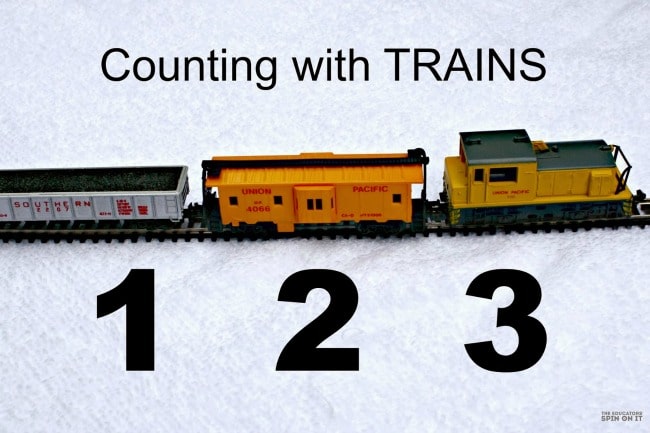 Counting Trains Activity for preschoolers - The Educators' Spin On It Counting Trains Activity for preschoolers