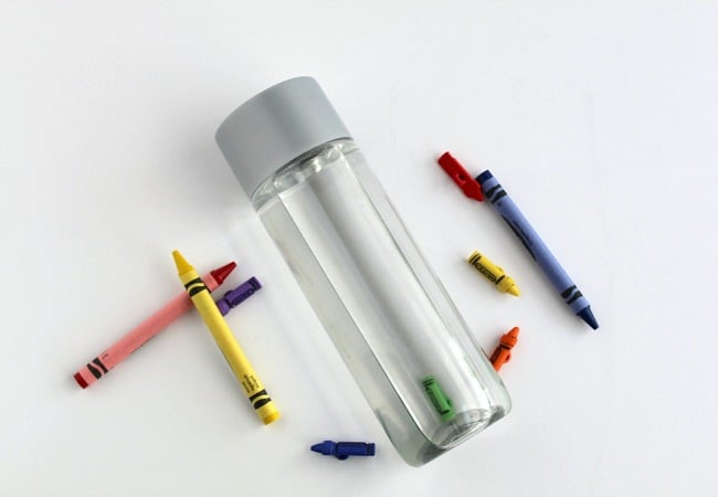 Crayon Sensory Bottle for Kids - The Educators' Spin On It Crayon Themed Sensory bottle for Kids
