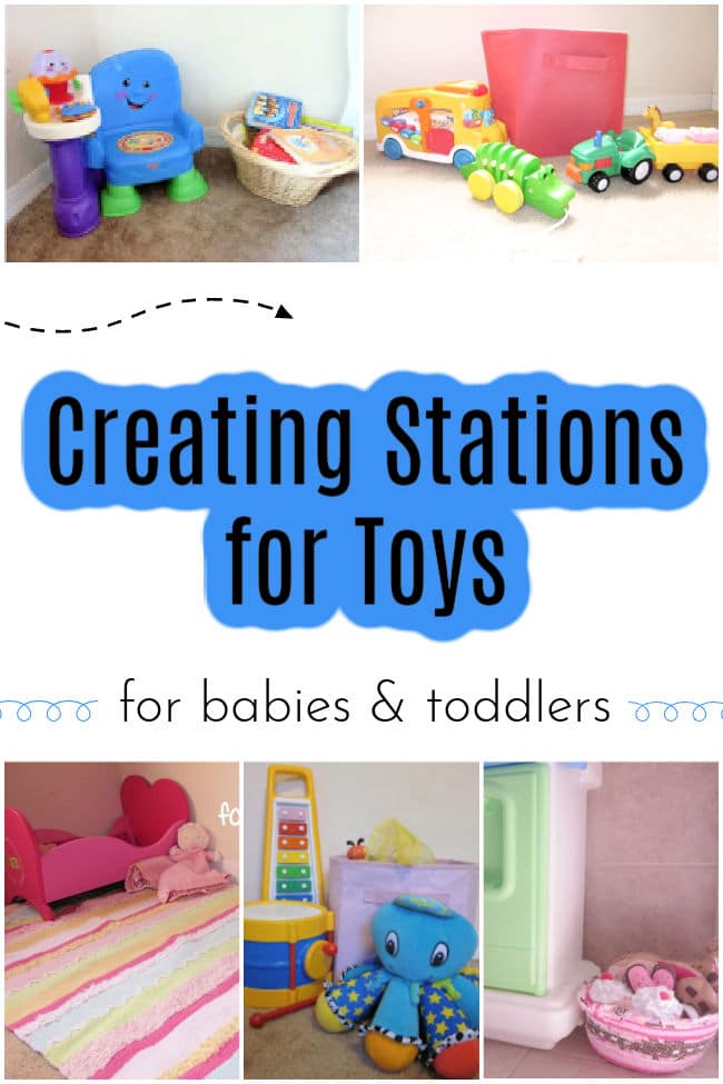 creating-stations-for-toy-storage-and-playtime-with-babies-and-toddlers - The Educators' Spin On It Creating stations for toy storage and playtime for toddlers and babies at home