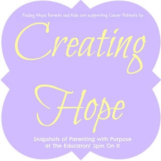 Ways to support families dealing with Cancer Small Hands Creating Hope Project with Kids