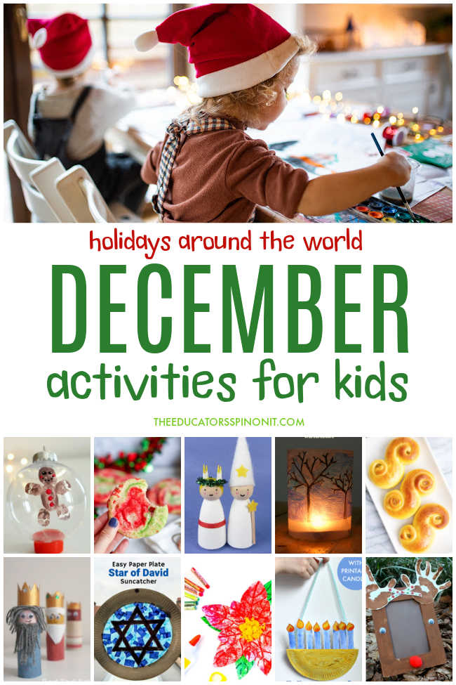 december-activities-for-kids - The Educators' Spin On It December Activities for Kids exploring holidays around the world