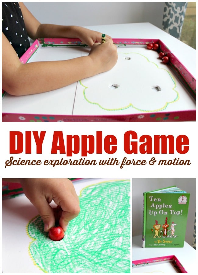 diy-apple-games-to-explore-force-and-motion-with-preschoolers - The Educators' Spin On It DIY apple game to explore force and motion science with preschoolers