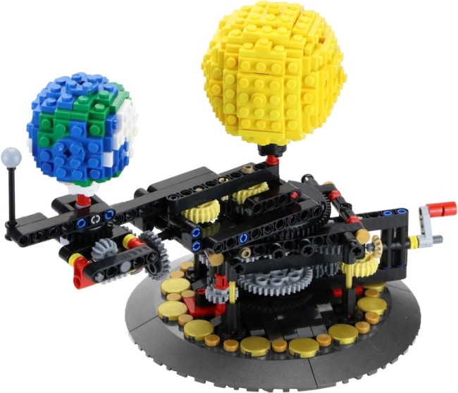 earth-moon-sun-orrery-building-set - The Educators' Spin On It Earth Moon Sun Orrery Building Set