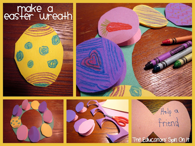 Easter Egg Wreath for Easter using Acts of Kindness