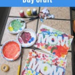 Paint with image of MOM using Paint Resist