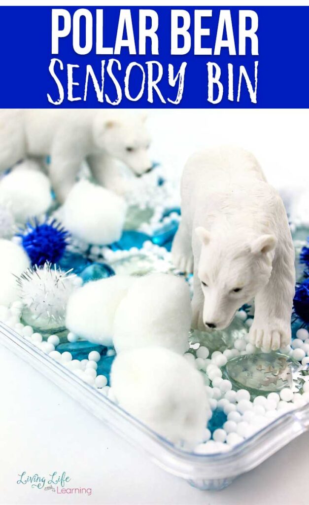 Easy-Polar-Bear-Sensory-Bin - The Educators' Spin On It Polar Bear Sensory Bin
