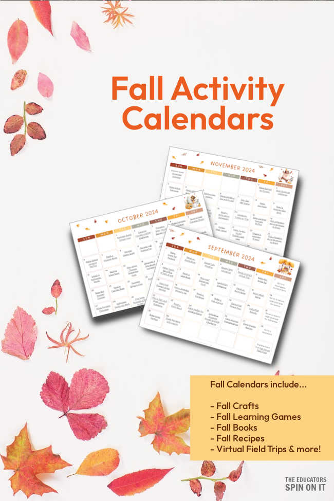 fall-activity-calendars-for-kids- - The Educators' Spin On It Fall Activity Calendar for Kids