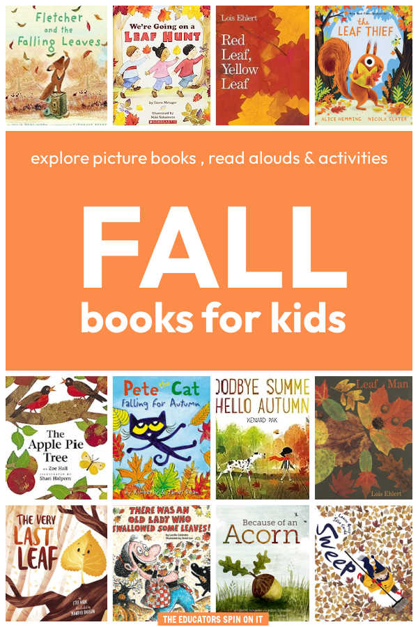 fall-books-for-kids - The Educators' Spin On It A collection of the best fall books for kids to explore the changes in season.