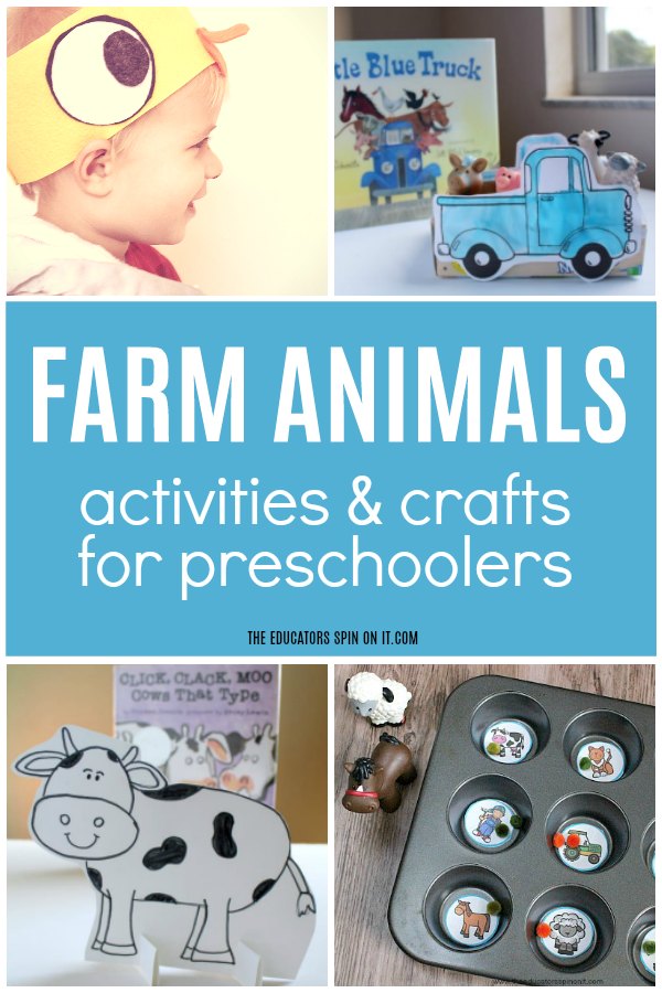 Farm Animals Activities and Crafts for Preschoolers - The Educators' Spin On It Farm Animals Activities and Crafts for Preschoolers
