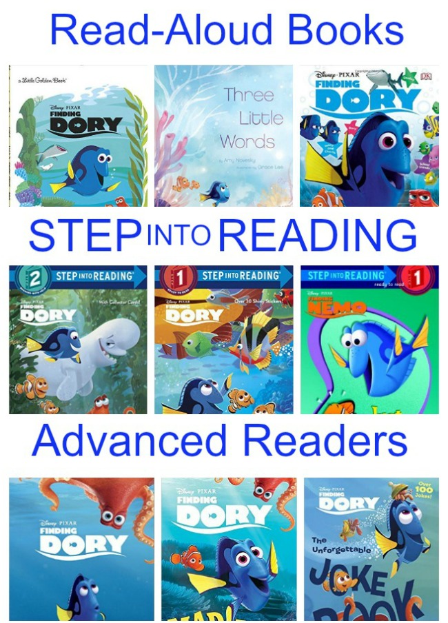 Finding Dory Books for Kids - The Educators' Spin On It So many amazing Finding Dory Books for Kids. I can't decide which one to get for my kids - they many need a few new books to read this year!