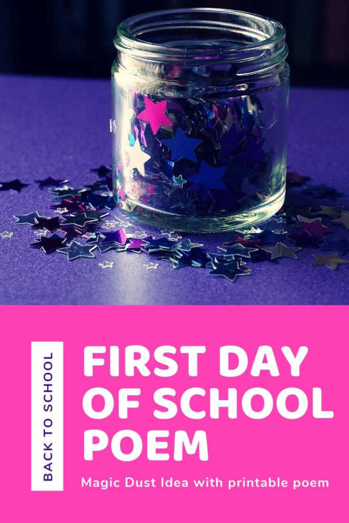 first-day-of-school-magic-dust - The Educators' Spin On It First Day of School Magic Dust with jar full of star sequins and glitter