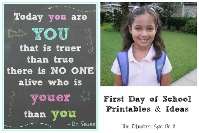 Dr. Seuss Quote Today You are You with Printable