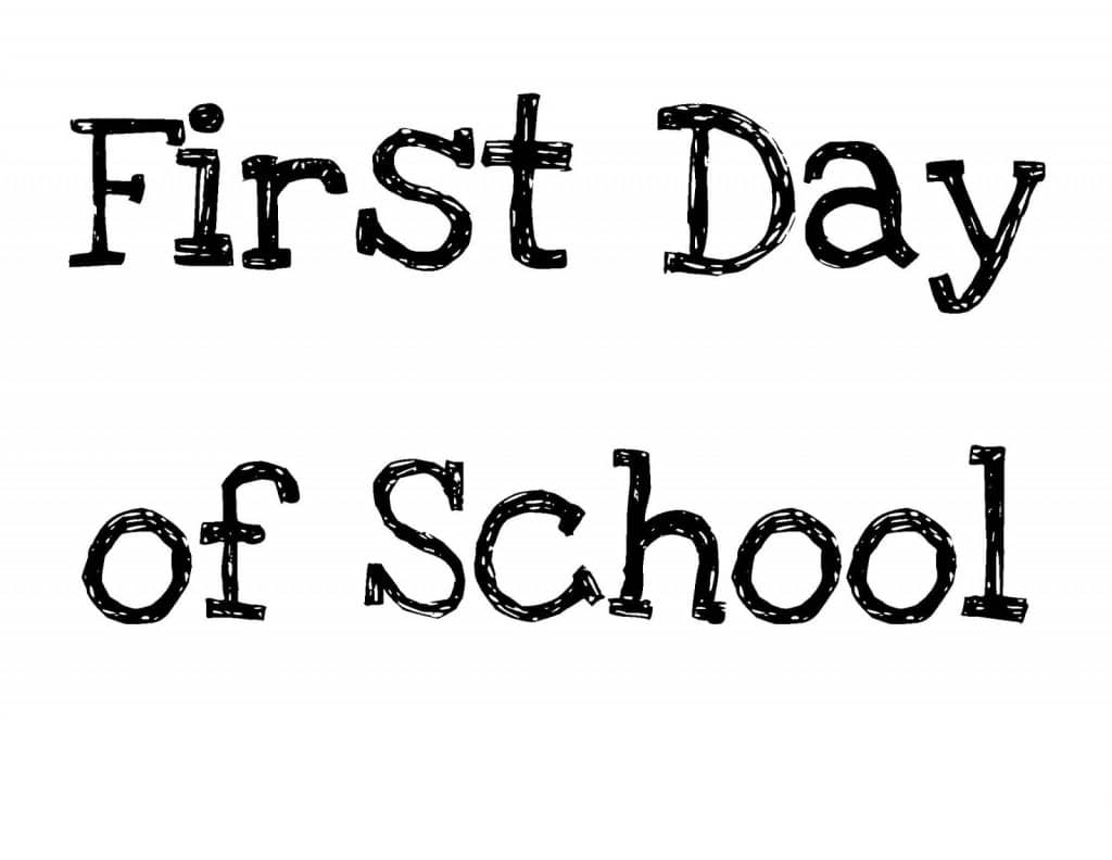 First+Day+of+School+sign.jpg - The Educators' Spin On It First Day of School Sign