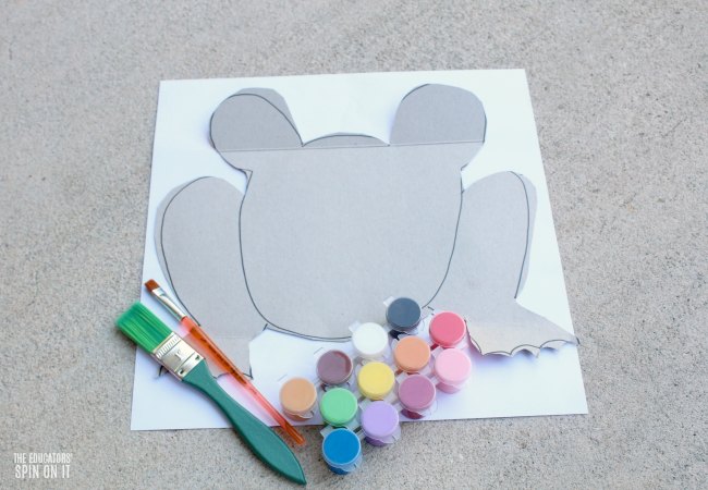 Frog Craft for Preschoolers with Recycled Cardboard and Paint - The Educators' Spin On It Frog Craft for Preschoolers with Recycled Cardboard and Paint