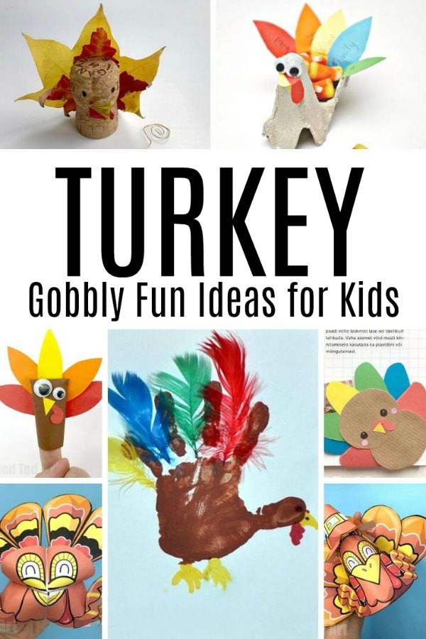 Gobbly-Fun-Turkey-Ideas-for-Kids-to-make - The Educators' Spin On It Gobbly Fun Turkey Crafts for Kids