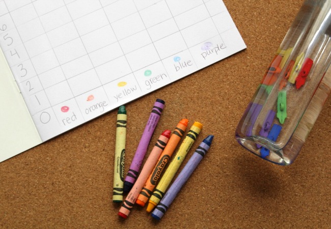 Graphing with Crayons Themed Game - The Educators' Spin On It Graphing with Crayons Themed Sensory Bottle