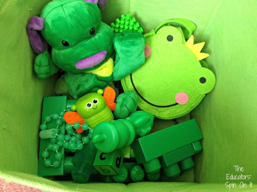 Green+Sensory+Box+.jpg - The Educators' Spin On It Green Activity with Toys for St. Patrick's Day
