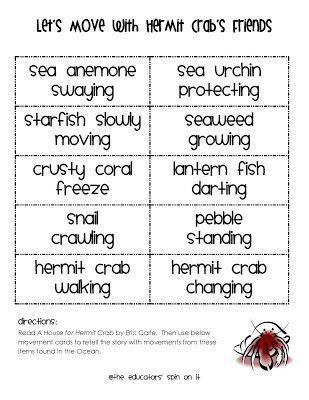 Hermit+Crab+Movement+Cards.jpg - The Educators' Spin On It A House for Hermit Crab Activities